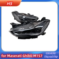 Brand new LED headlamp For Maserati Ghibli M157 2014-2019 Upgrade 2023 Trofeo Plug and play, no programming required