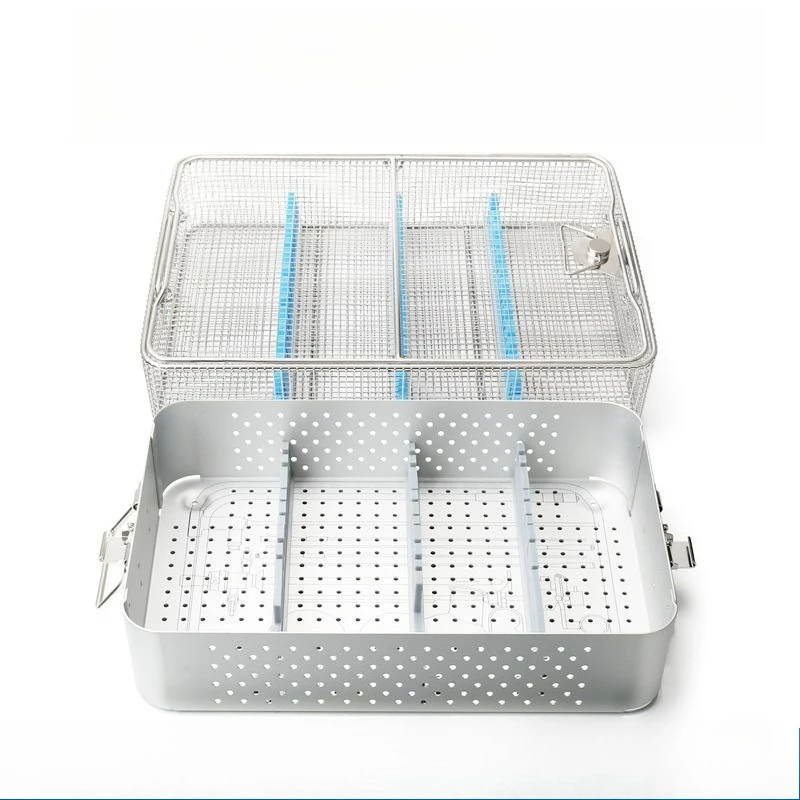 Lab Sterilization Box,Sterilization Basket,Lab Aluminum Alloy Storage Box,High Temperature and High Pressure Plasma Resistance s