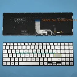Latin Spanish/French/English Keyboard For Asus VivoBook K513 K513E K513EA K513M K513MA V5100 V5100FB V5050 V5050FB M5600 Silver