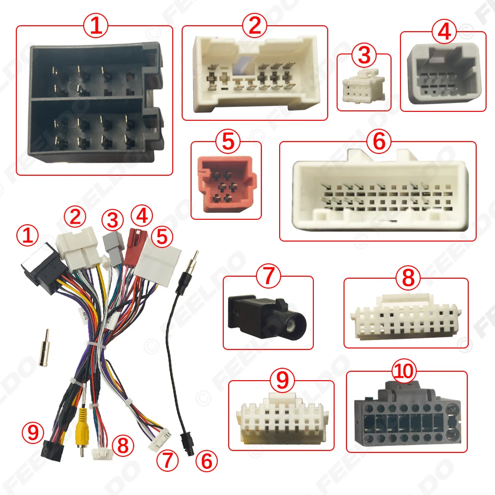 Car 16pin Android Power Cord Wiring Harness Adapter For Renault Megane2/Scenic/Modus/Laguna/Clio-4/Sandero