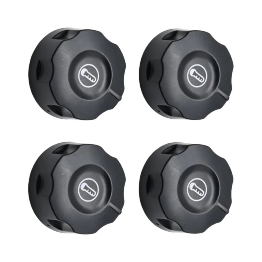 4Pcs Black Plastic Temperature Control Knob 6mm Shaft 42mm Diameter For Electric Fryer Grill Griddle Cooker Replacement Parts