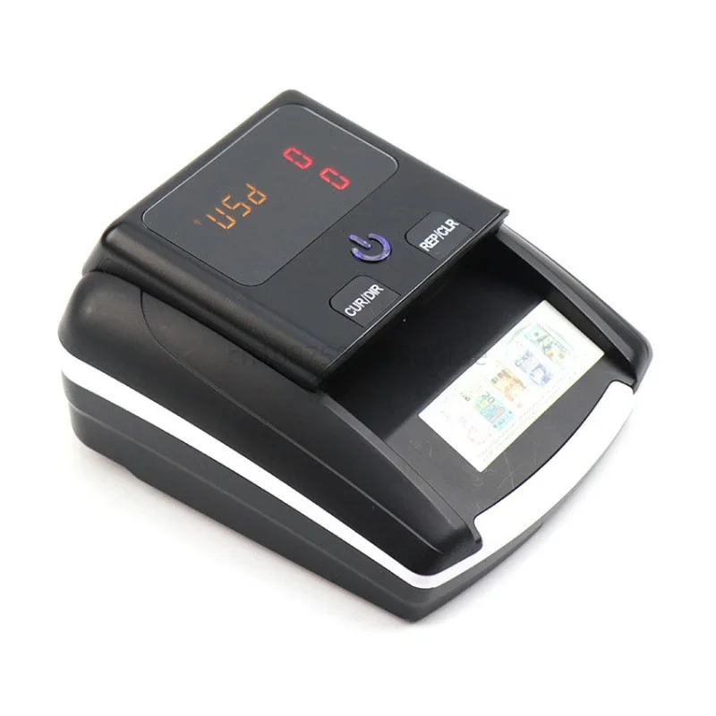 

Mini Portable Fake Banknote Detector Total Amount Display Euro USD Conterfeit UV Currency Money Cash Detector With 500mA Battery