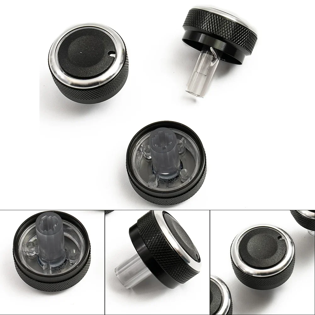 New A/C Knob Button Alternatives Easy To Install Solid 3 Pcs/Set Air Conditioning For Mazda 2 High Quality ABS