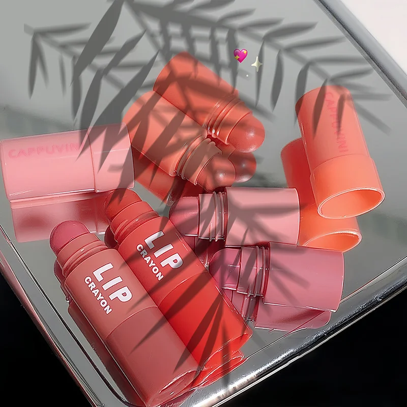 Cappuvini4 In 1 Matte Lippenstift Bleistift Kit Samt Sexy Rote Lippen Tönung Antihaft Tasse Mehrfarbige Lippenstift Stift Make-Up Lippen Kosmetik