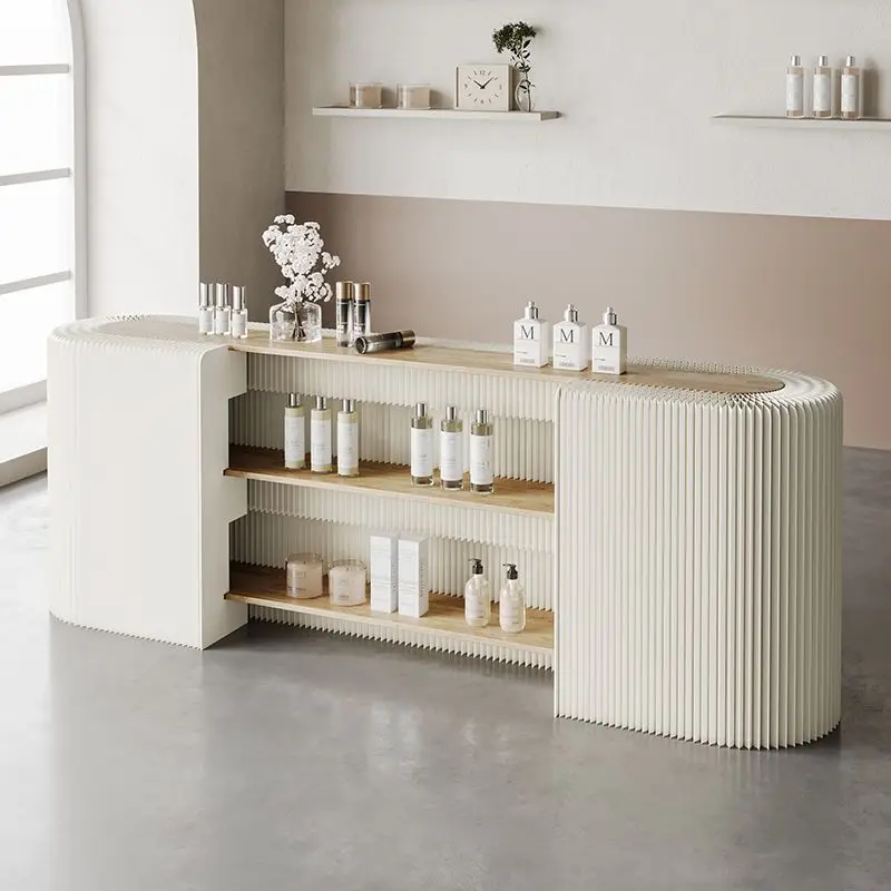 Folding paper bar table