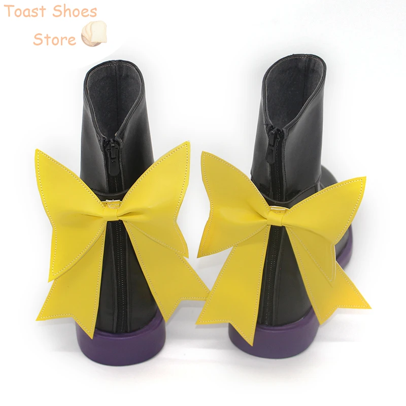 Murasaki Shion Cosplay Schuhe Pu Lederschuhe Halloween Karneval Stiefel Vtuber Cosplay Prop Kostüm Requisite