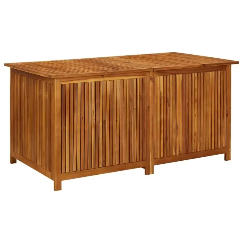 

Solid Acacia Wood Garden Storage Box 59.1\ "x31.5\" x29.5\ "- Durable Outdoor Furniture Accessories