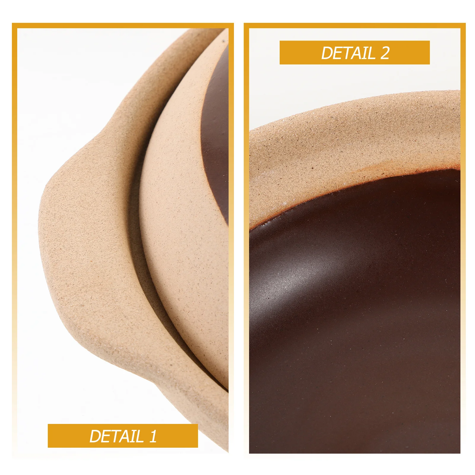 

Ceramic Cookware Non-Sticky Flat Base Stew Pot for Soup Rice and Convenient Ceramic Casserole Hot Pot Cookwares