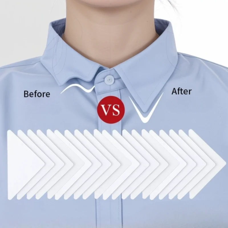 

50 шт. самоклеящиеся фиксированные подушечки для воротника, лента для укладки воротника, не деформируется, защитные подушечки для шеи рубашки, опорные подушечки для воротника рубашки