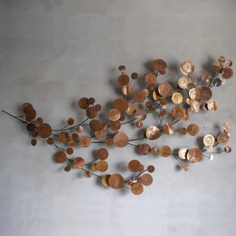 

Copper wall art, metal copper art in modern design, home decoration