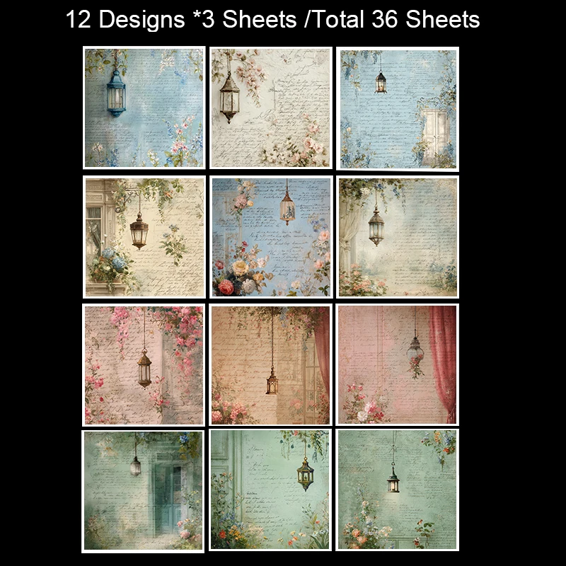 36 vellen scrapbookingpapier 6 "x 6": handgetekende eigenzinnige wezens voor origami, scrapbooking en speels doe-het-zelf-decoratie – knutselset