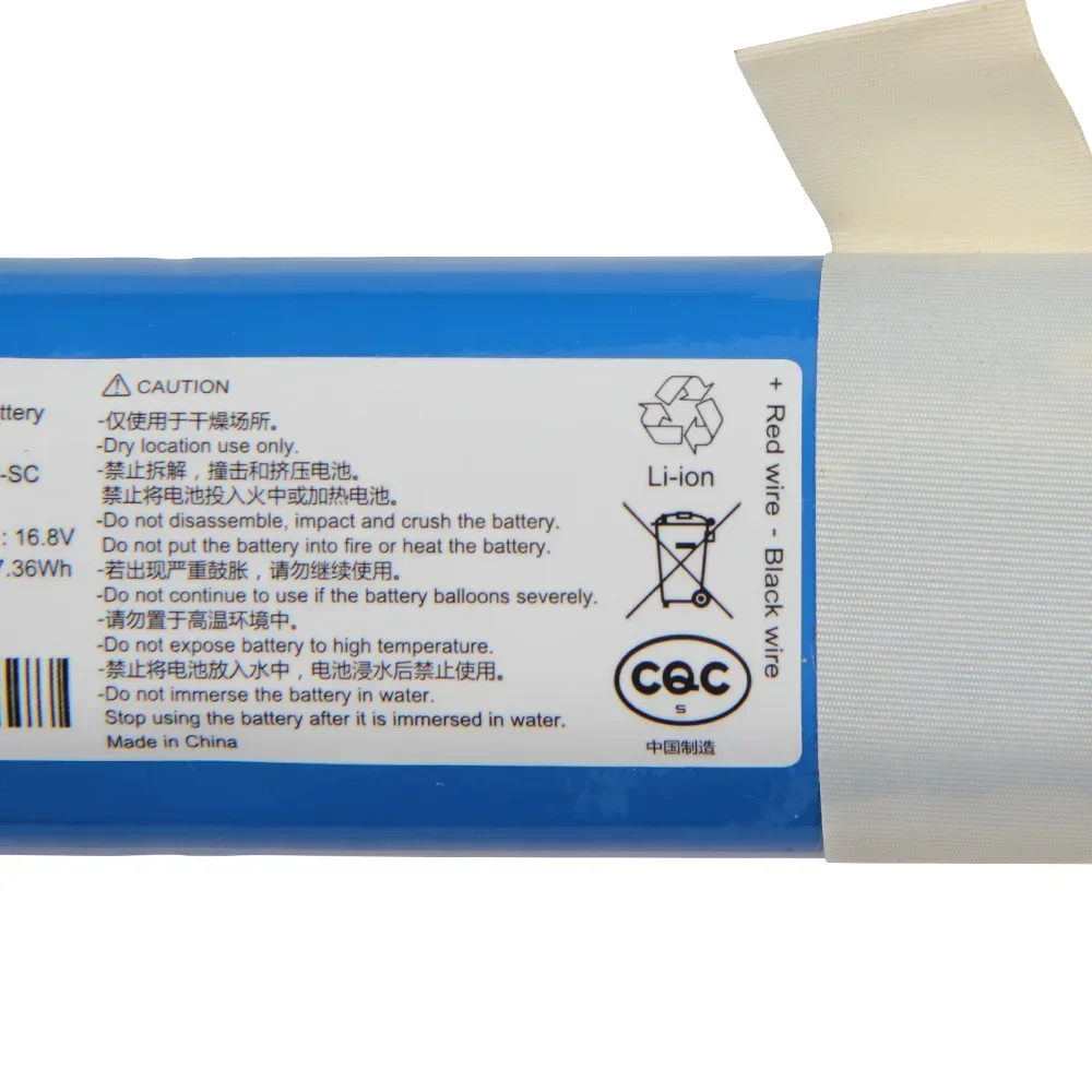 Sweeper Battery INR18650 MA1-4S1P-SC 3200mAh For Xiaomi Mijia Mi Robot Vacuum-Mop P Sweeping Mopping Robot STYTJ02YM With Tool
