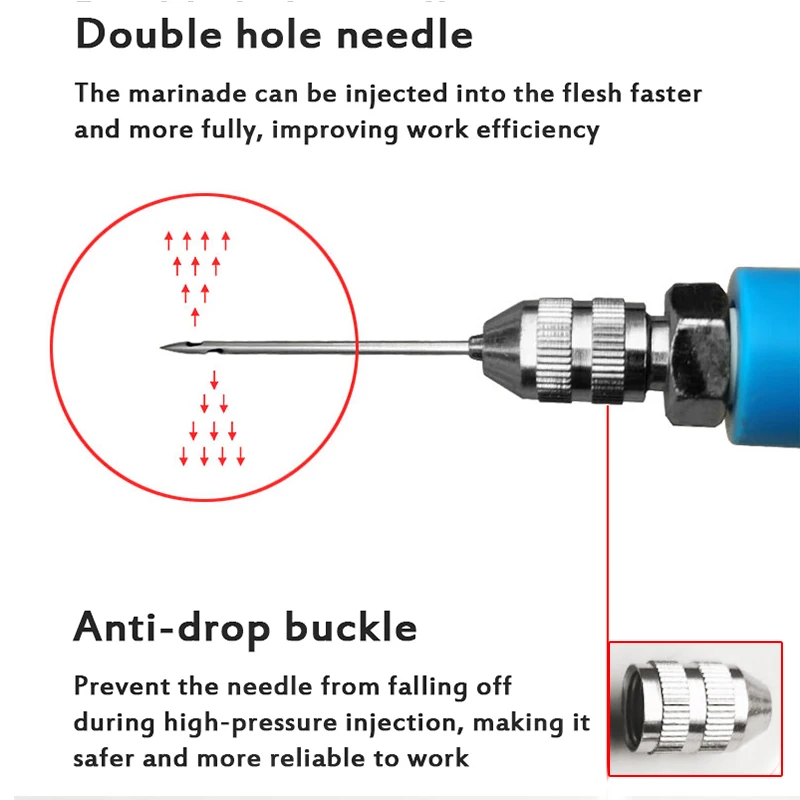 AC 100-240V Electric Saline Injection Pump Meat Pickling Machine Saline Syringe Pump Household Meat Processor Electric Injector