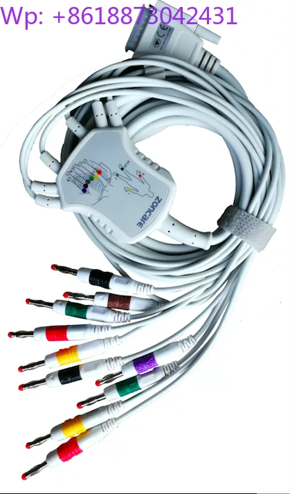 New Zhongqi iMAC12 12B original digital multi-channel electrocardiograph machine 12 banana head 1pcs