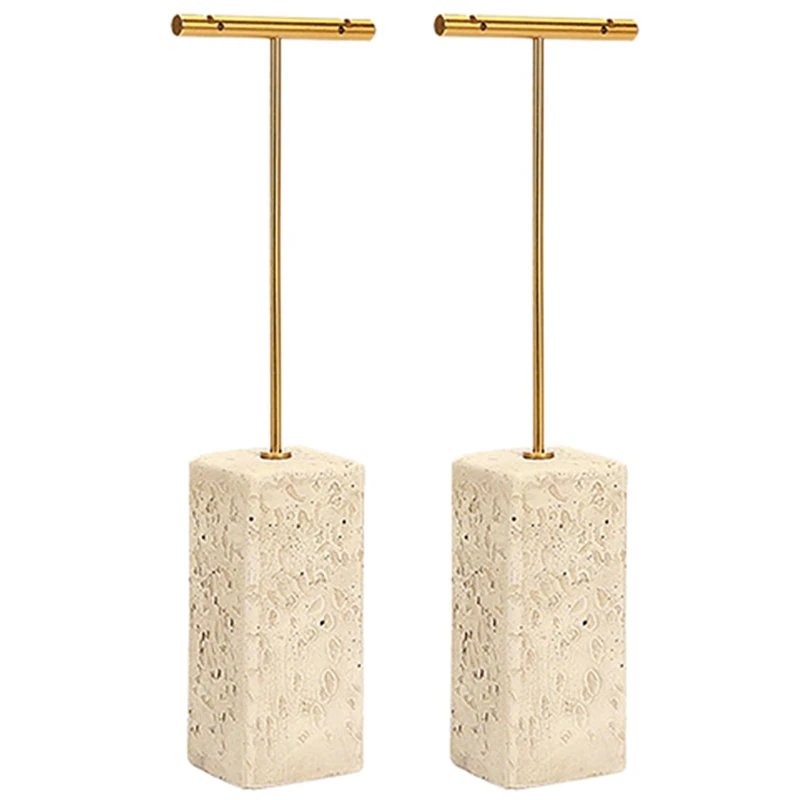 

AG-2X Metal Earring Jewelry Display Plaster Creative Organizer Earring Jewelry Display Stand Hard Display Stand Holder - B
