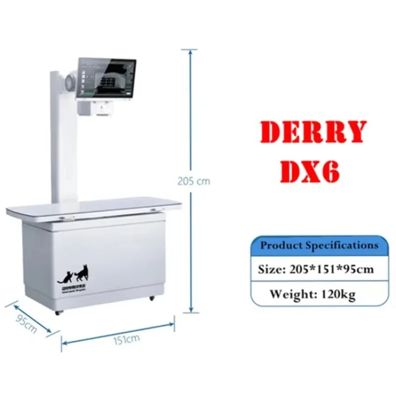 Durable Derry X6 32KW Digital Imaging System Pet Convenient Veterinary X Ray Equipment For Animals Digital X-ray Machine