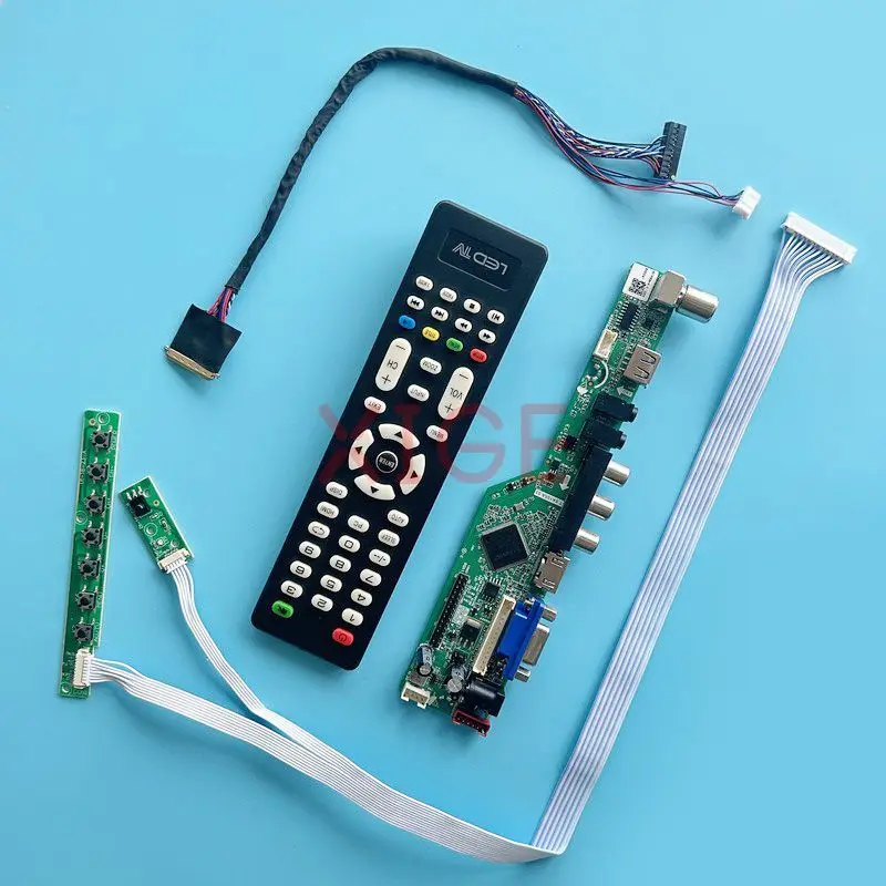 

For LTN133AT17 LTN133AT28 LCD Controller Driver Board 1366*768 VGA+HDMI+AV+USB 40 Pin LVDS Analog TV DIY Kit Laptop Screen 13.3"