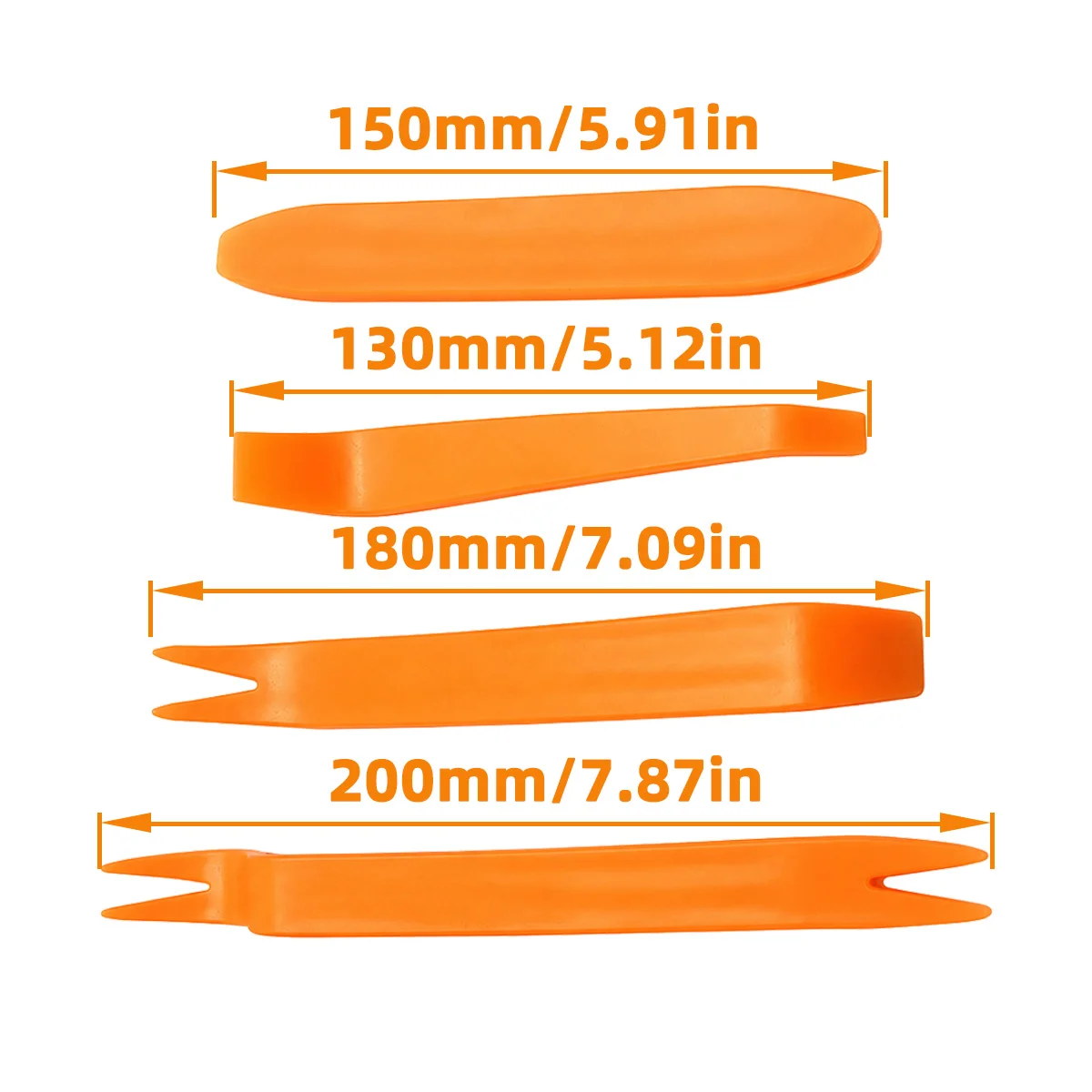 PINMOAP 1/4PCS Car Door Clip Removal Tool Trim Panel Pry Fastener Puller Door Retainer Interior Plastic Dashboard Removal Tool