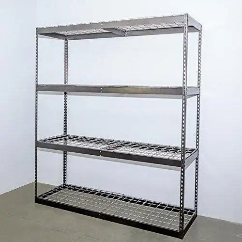 

SafeRacks Garage Storage Rack - Hammertone | Steel Shelving Unit | 24" D x 72" W x 84" T