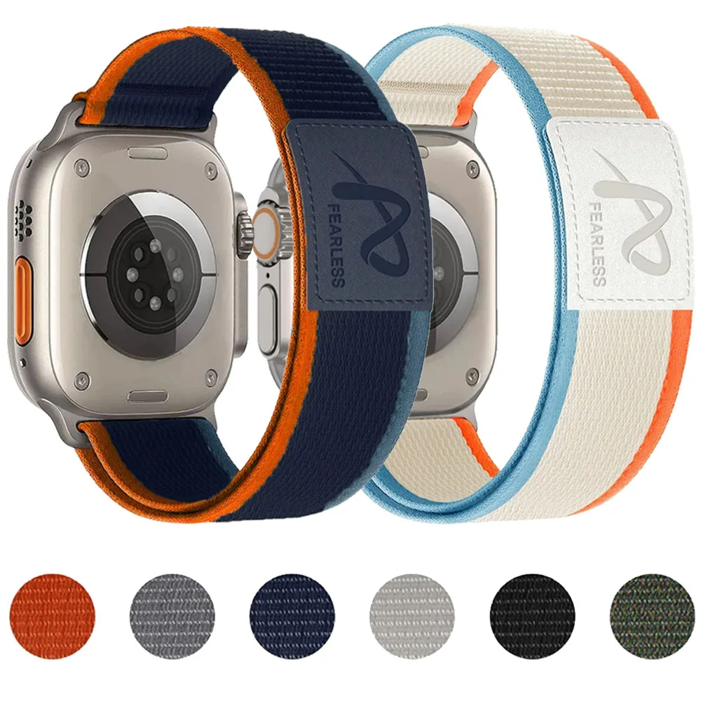 Trail Nylon + Lederarmband für Apple Watch Serie 11 10 46/42 mm Ultra 3/2/1 49 mm Armband iWatch 9 8 7 6 5 SE3 45/44/41/40 mm Band
