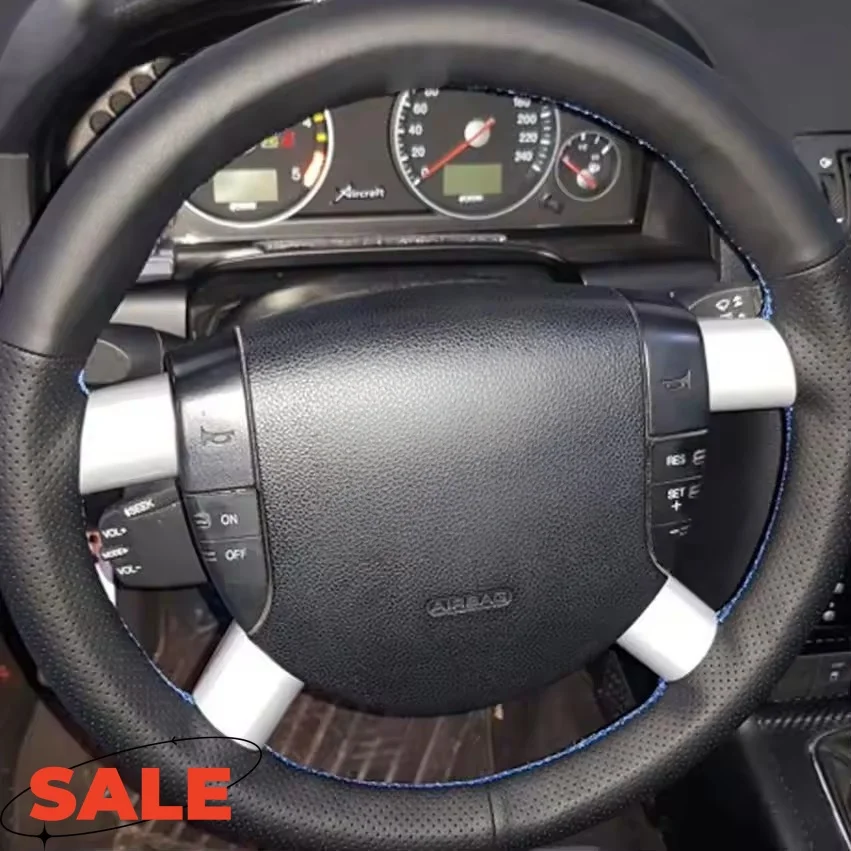 

Customizable Handmade Anti-slip Wear-resistant Genuine Leather Steering Wheel Cover For Ford Mondeo Mk3 2002 2003 2004 2005 2006
