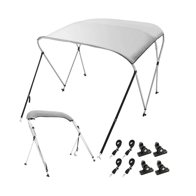 

2-4 BOW Bimini Top Shade Boat Canopy Boat Shade Awning Bimini Top For Boat