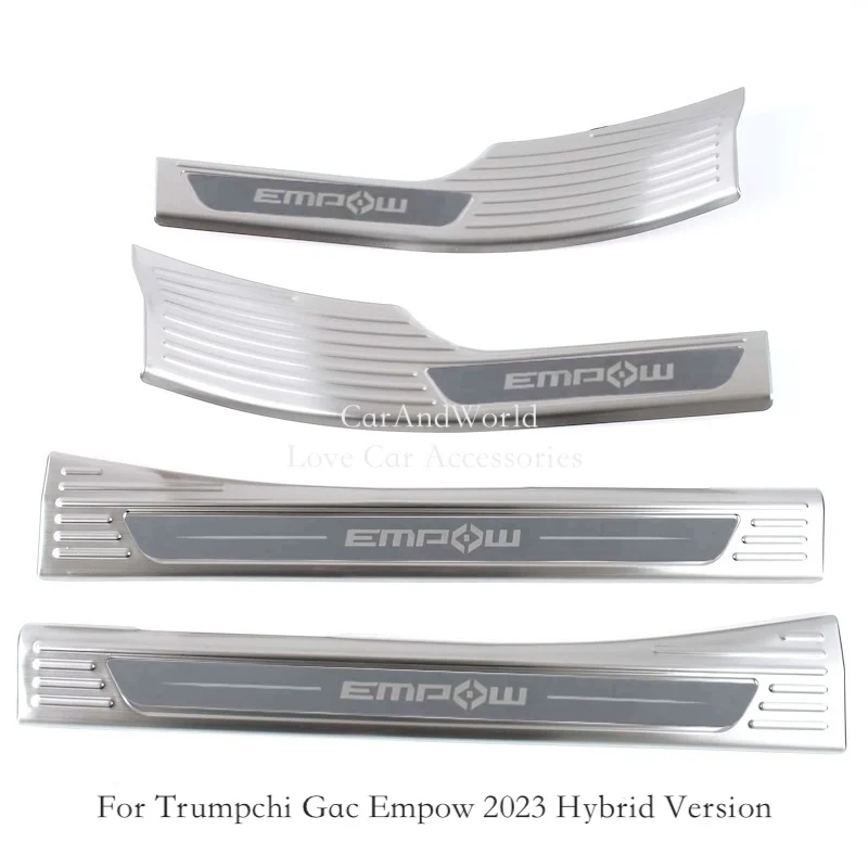 

For Trumpchi Gac Empow 2021-2025 Stainless Steel Door Sill Scuff Plate guard Protector Cover Trims Car Moulding Accessories