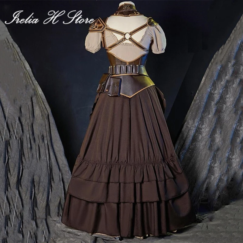 {in stock}Irelia H Store Final Fantasy XIV FF14 YuanMin Cosplay Costume YuanMin 480HQ Combat Dress Female Halloween Costumes image 3