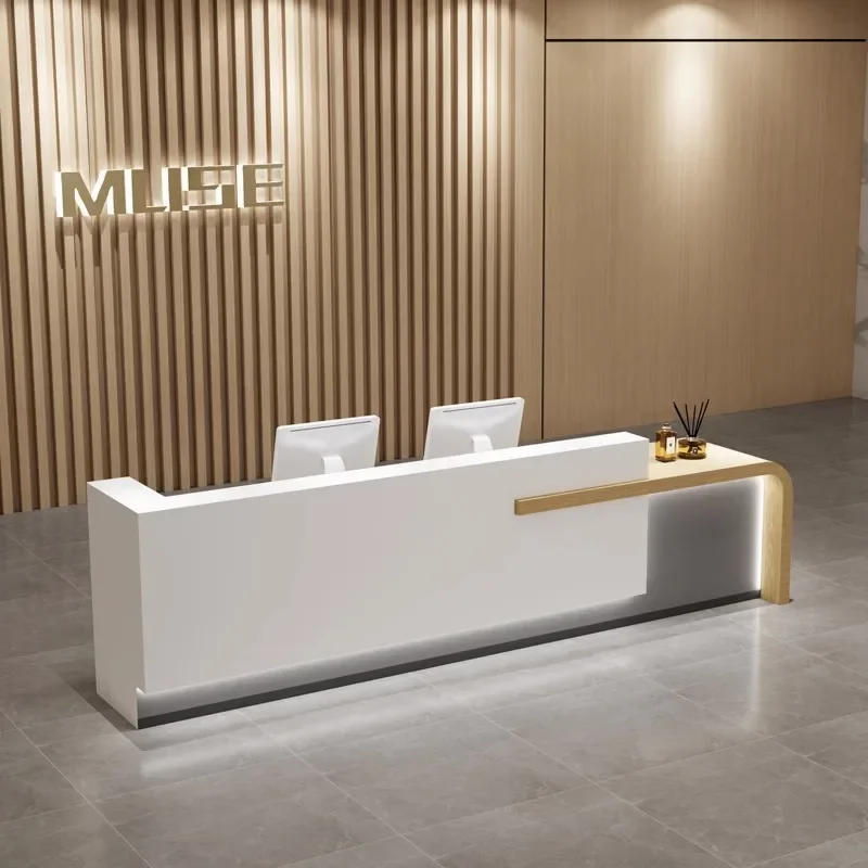 Luxury Beauty Salon Furniture Cashier Counter Podium Stands Cash Beautician Reception Pulpit For Church Point Makeup Desk Modern