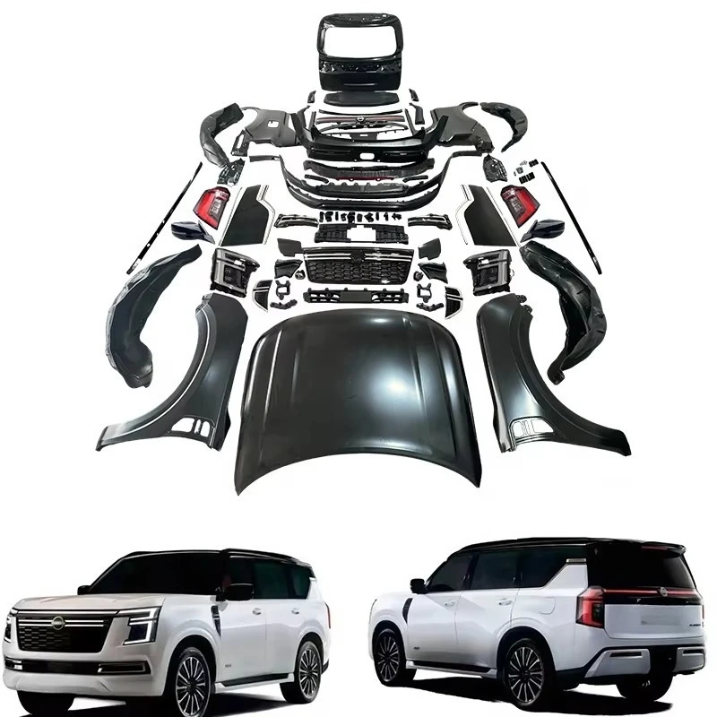 2026 Body Conversion Kit Car Body Kits for Nissan Patrol Y62 Accessories 2012-2021 Y62 Upgrade to Y63 Facelift Bodykit Armada