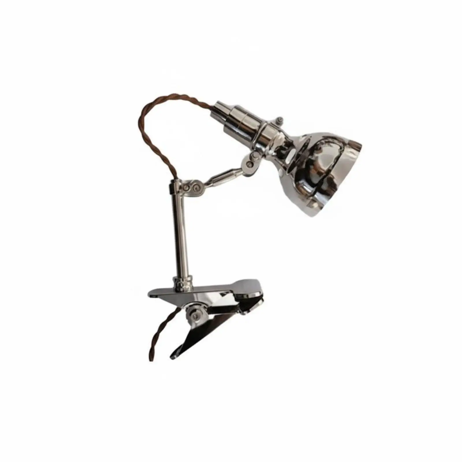 Modernist Metal Clamp Lamp for Detailed Work with Flexible Swivel Arm and Weighted Base Option Ideal for Study Room Decor