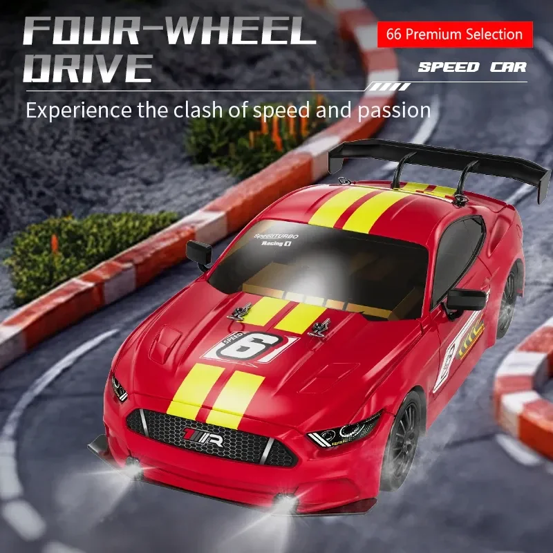 

RC Racing Car High Speed RC Drift Car KF28 1:16 Full Proportion 4WD with LED Lights APP Control Vehicle Model Hobby Competition