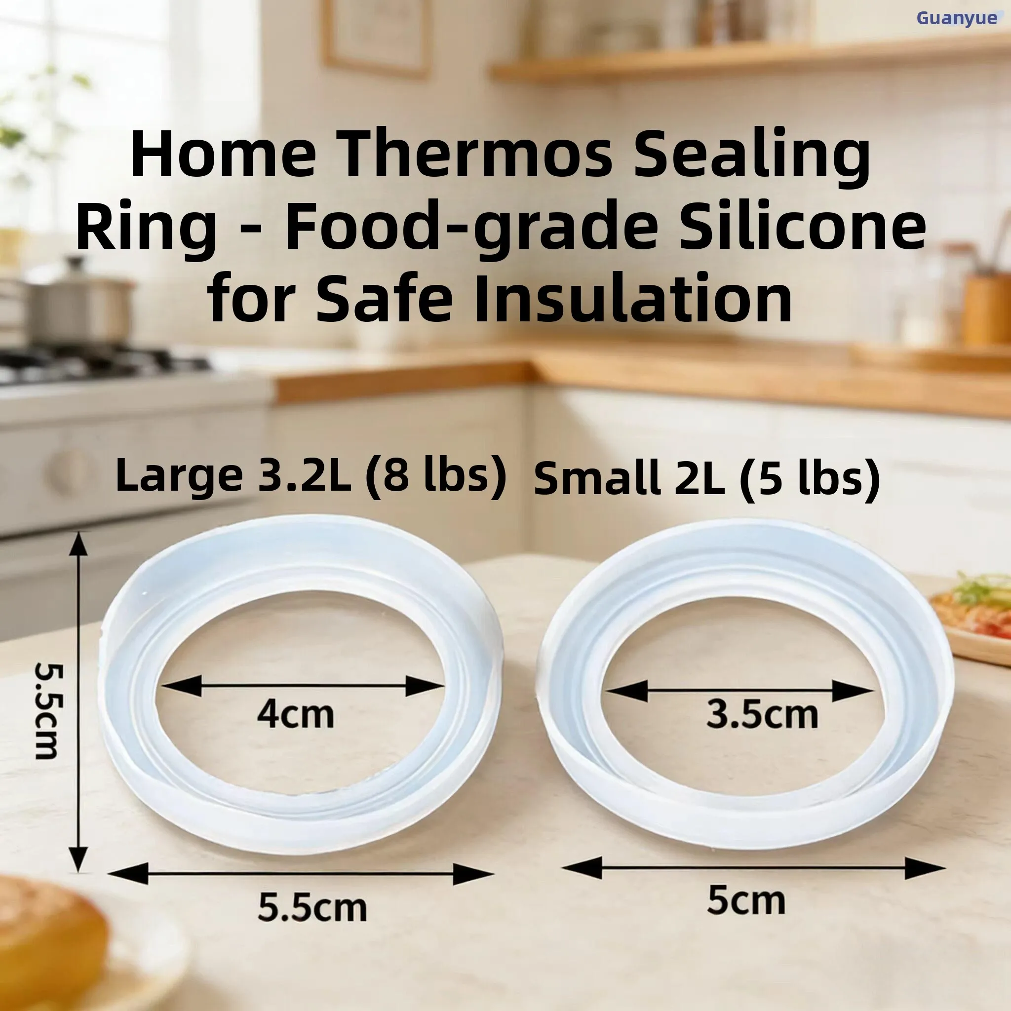 

Stainless Steel Vacuum Flask Accessories Hot Water Bottle Sealant Ring Inner Pot Lid Base Glass Inner Bottle Parts Universal
