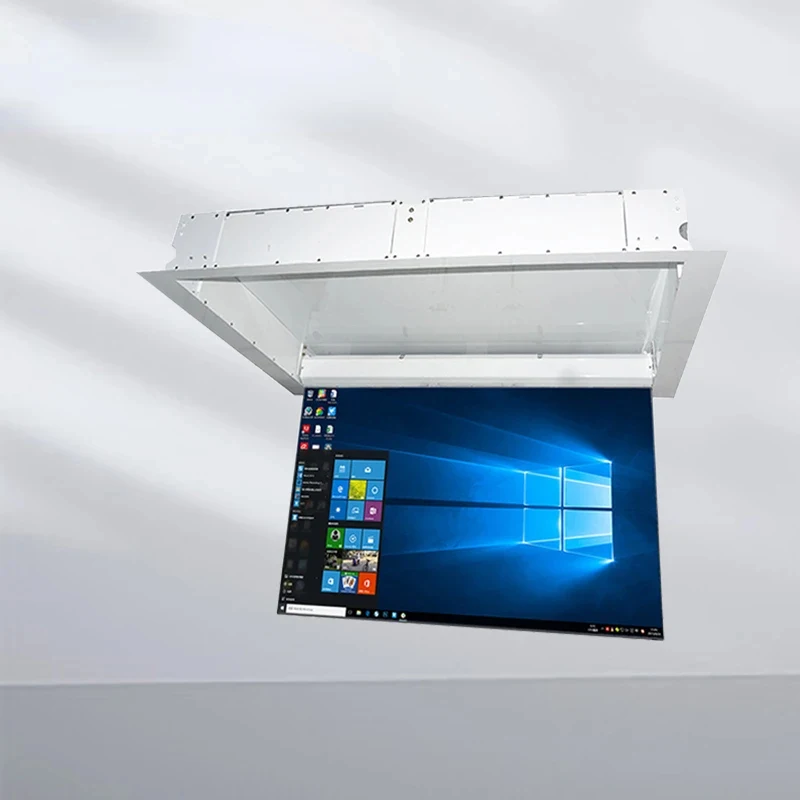 hidden tv mount brackets automatic flip down motorized tv ceiling lift