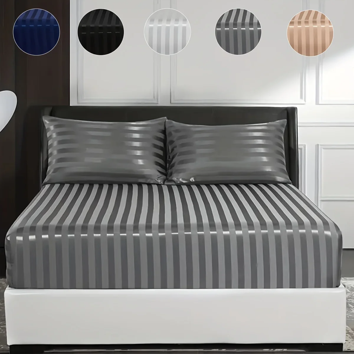 2/3pc fashionable, simple and versatile solid color forged tribute bed sheet, soft and silky, beautiful and generous