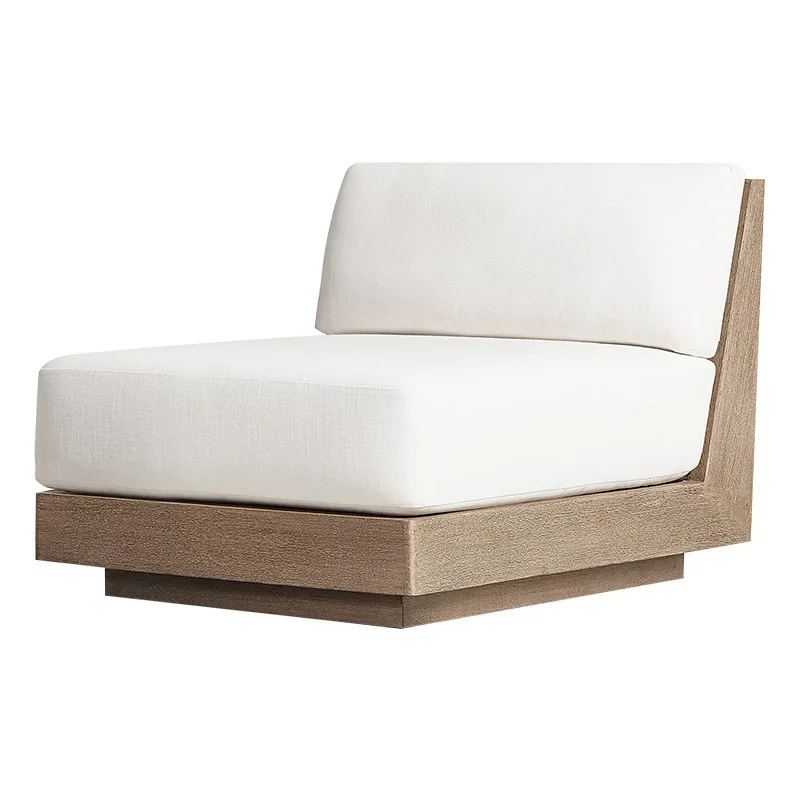 Waterproof and sunscreen open-air garden outdoor furniture leisure outdoor teak sofa combination