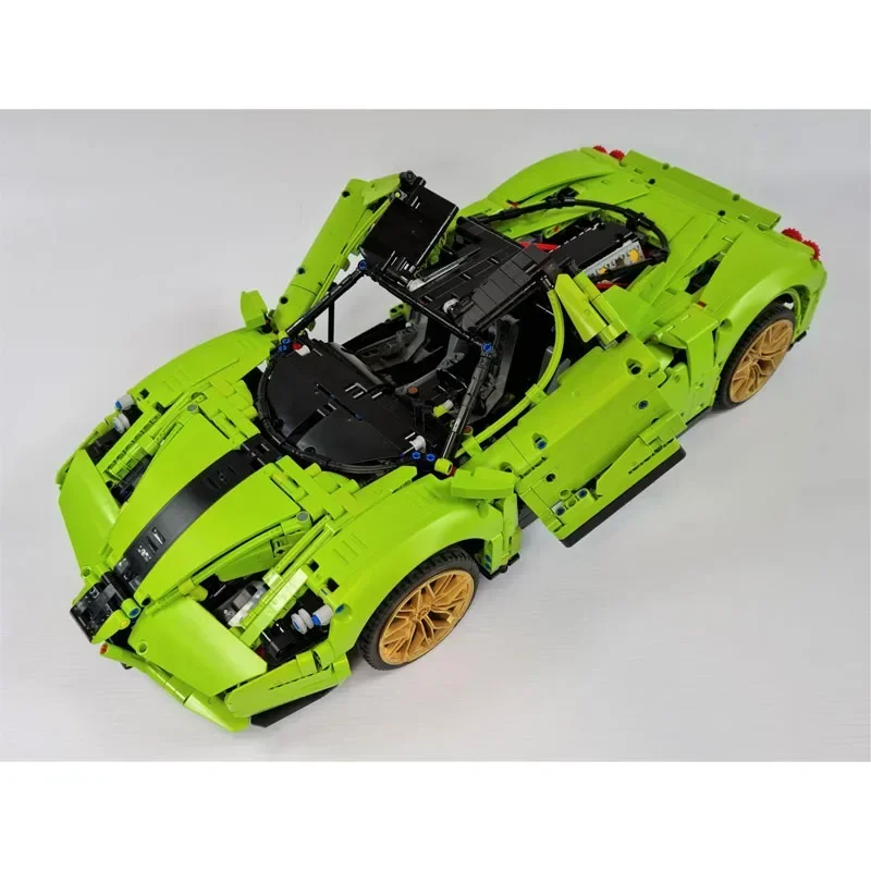 42115 Классический суперкар, совместимый с новым суперкар MOC-46921, модель строительного блока в сборе • 2756 деталей, детский подарок на день рождения, игрушки