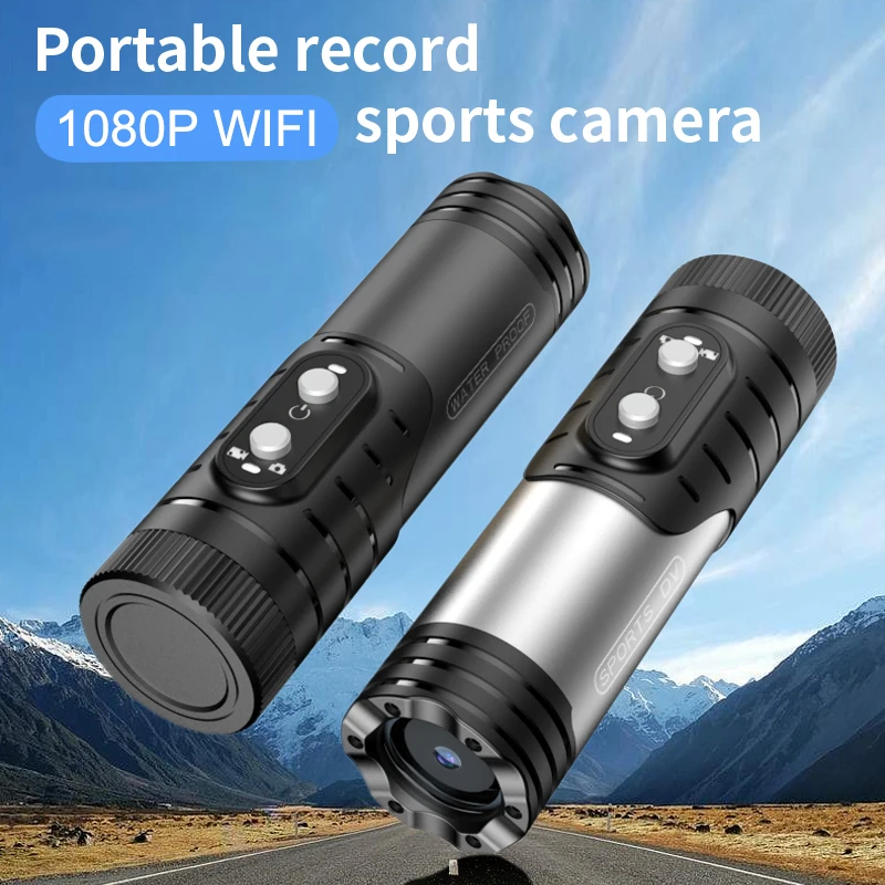 Wireless Motorcycle Driving Recorder IP66 Waterproof 1080P Sports Scooter DV Camera 1600mah Battery Bike Helmet Action DVR Body-