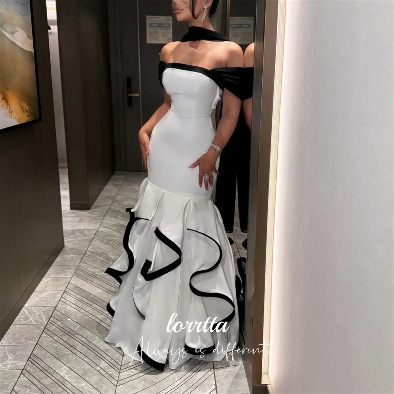 

Lorrtta Customized Special Occasion Dress Saudi Luxury Women Evening Dress for Wedding Guest Elegant Party Dresses فساتين سهرة
