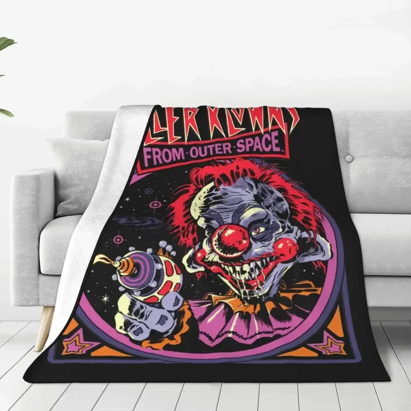 Comfort Killer Klowns From Outer Space Blanket Merch Home Decorative Throws And Blankets Lightweight Fleece for Bedroom@0 #