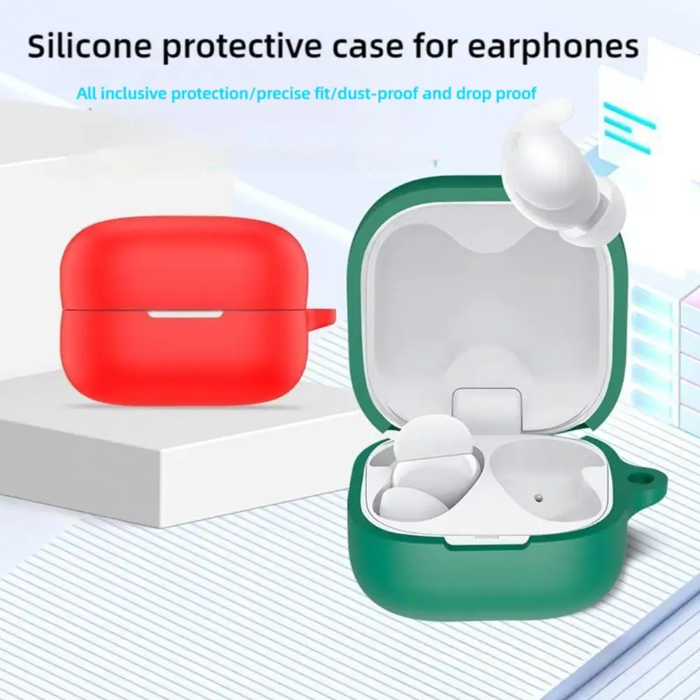 For Sony Linkbuds Fit WF-LS900N Silicone Earphone Protective Case Wireless Headphone Protector Cover Charging Box Cover For F1U8