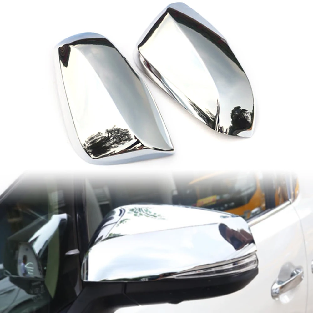 Car Rearview Side Door Mirror Cover Trim For 2016 2017 2018 2019 Toyota Alphard Styling Chrome Decoration Accessories