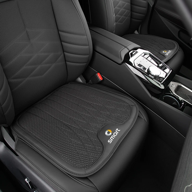 Car Ice Silk Seat Cushion Breathable Seat Cover Anti-Slip Pad Interior For Smart Fortwo 451 450 453 Forfour EQ Cabrio Crossbl