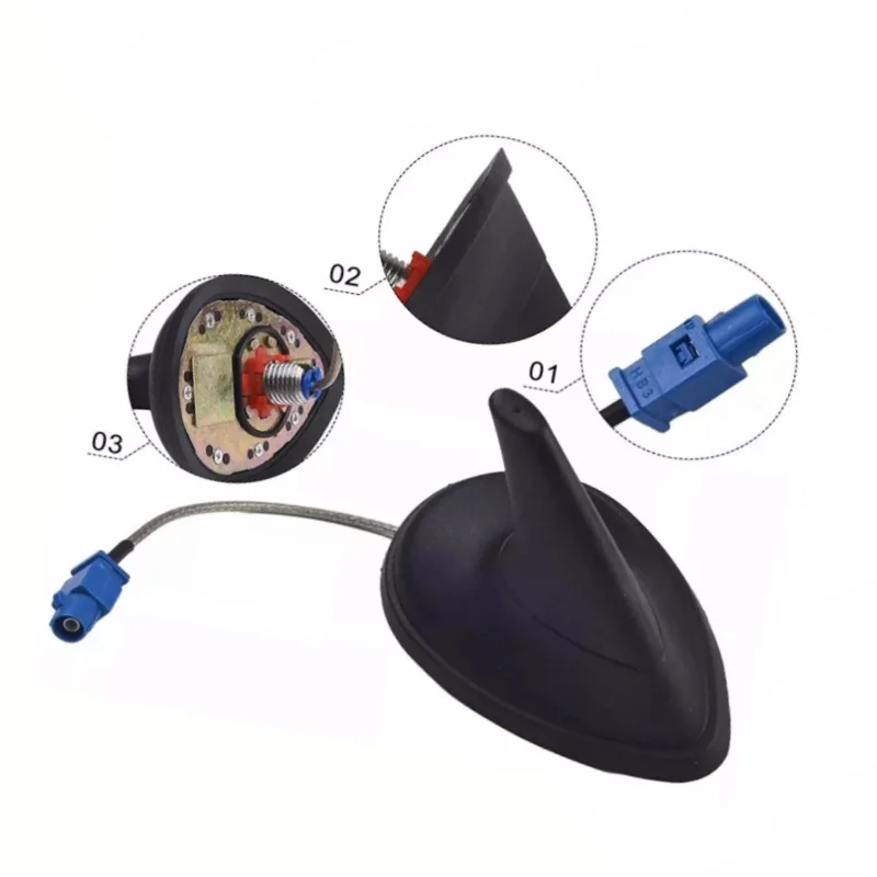 

Shark Fin Sat Nav Antenna Replacement Exterior Accessories 12762120 For Saab 9-3 2003-12 & 9-5 02-09 2006-2008 12762120