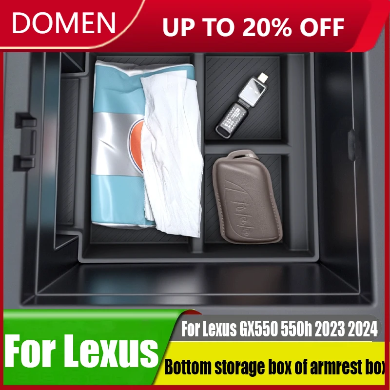

Для Lexus GX550 550h 2023 2024, подлокотник, нижний силиконовый ящик для хранения, автомобильные аксессуары для хранения интерьера, амортизация