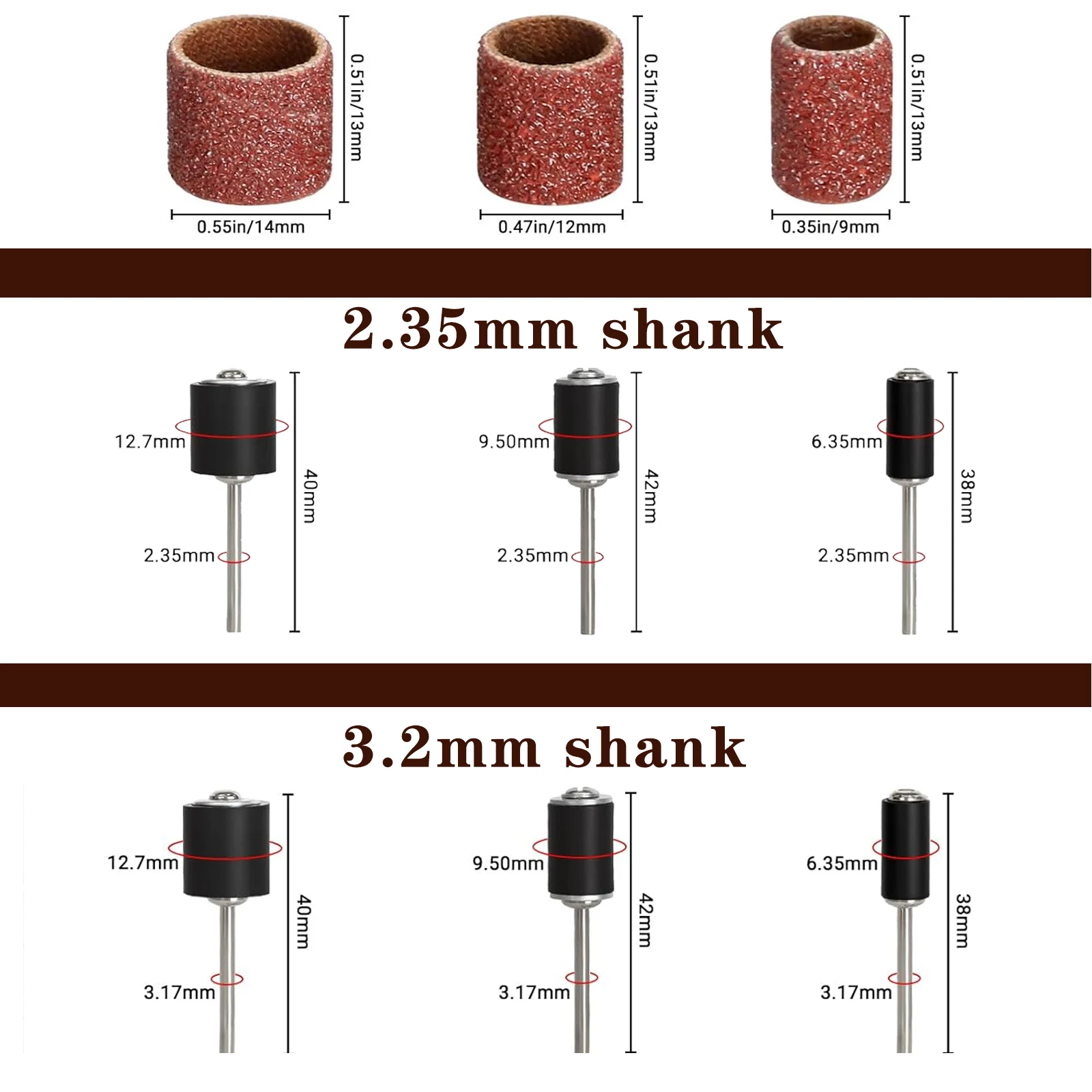 276/321pcs Sanding Drums Kit,Rotary Tool Sanding Drum Sander For Drill With Shanks 80-600 Grit
