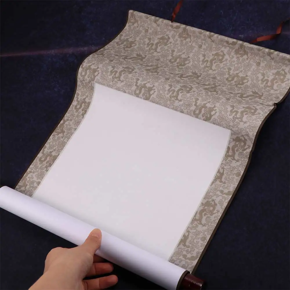 Crafts Rice paper Art Supplies Home Decoration Drawing Canvas Scrolls Blank Hanging Scroll Painting Scroll Calligraphy Mounting