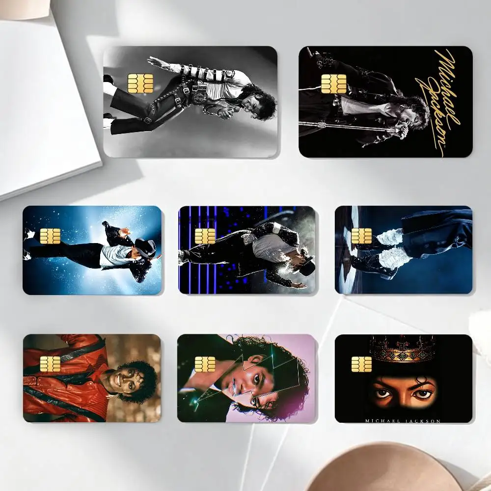 Hot Singer M-Michael-L J-JacksonS Stickers Credit Debit Card Film Skin Sticker Credit Card Skin Stickers For Bank Card Bus Metro