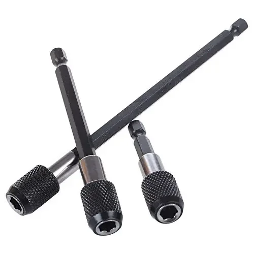 6pcs Connecting Rod 1/4 Inch Hex Shank Quick Release Self Locking Extension Bar For Electric Drill Driver Hand Tools Accessories