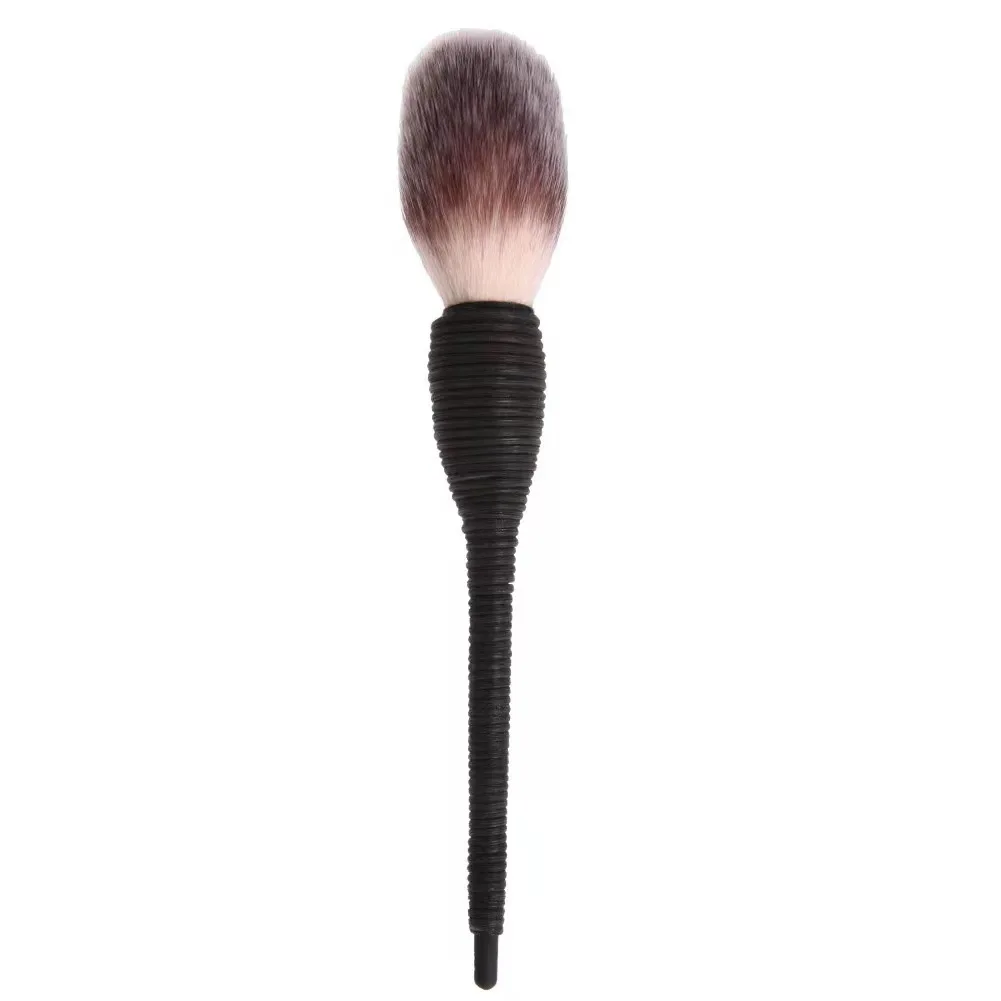 Beauty Blush Brush Makeup Tool Single White Black Wool Real Hair Pastel Handmade Rattan Makeup Brush